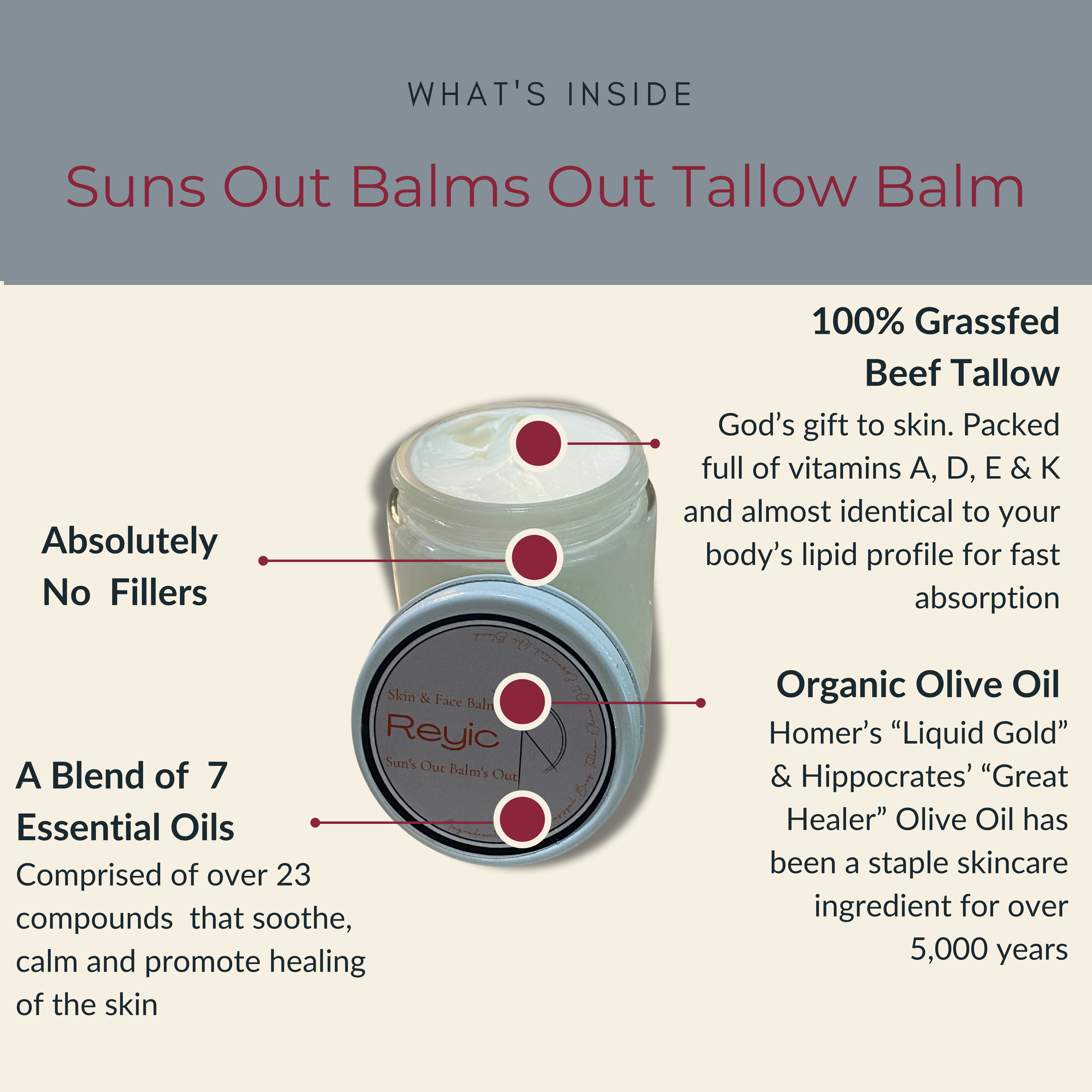 Sun's Out Balm's Out Tallow Balm